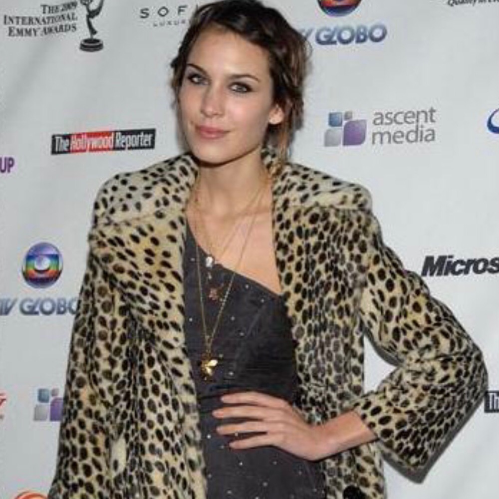 RARE Cheetah print faux fur coat.